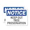 Signmission Keep Out Tree Preservation OSHA Notice Sign, Plastic, 24in W x 18in L, 2PK OS-2PACK-NS-P-1824-L-13858 - alternate 1